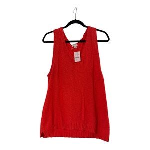 J. Crew Vibrant Red/dark salmon/orange‎ color #nwt